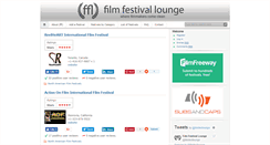 Desktop Screenshot of filmfestivallounge.com