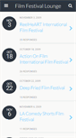 Mobile Screenshot of filmfestivallounge.com