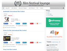 Tablet Screenshot of filmfestivallounge.com